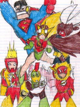 The Super Sinister Six
The Six as the Super Friends!
Keywords: Elec;Guts;Fire;Ice;Bomb;Cut