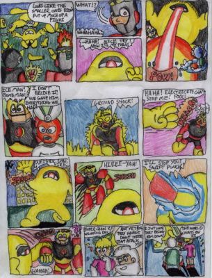 Sinister Six Comic Page 5
A finished S6 comic book page
Keywords: Elec;Fire;Roll;Light;Guts;Cut