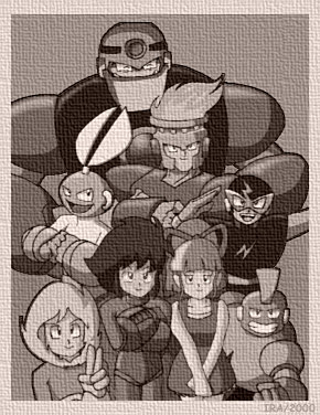 Sinister Six Photo
A drawing of the Sinister Six posing for a picture. Drawn by IRA
Keywords: Cut;Guts;Ice;Elec;Bomb;Fire;Roll;Mega_man