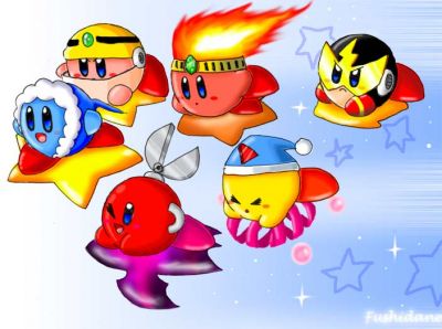 Sinister Six Kirby
Sinister Six Kirby style drawn by Fushidane.
Keywords: Cut;Guts;Ice;Elec;Bomb;Fire