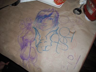 8/30 - Jack Astor's Placemat - Needlegal
As usual, Needle's crayon art puts the rest of ours to shame.
Keywords: gathering;gathering11