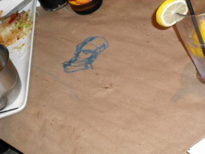 8/30 - Jack Astor's Placemat - Magnetman
Magnet's crayon drawing while waiting for food.
Keywords: gathering;gathering11