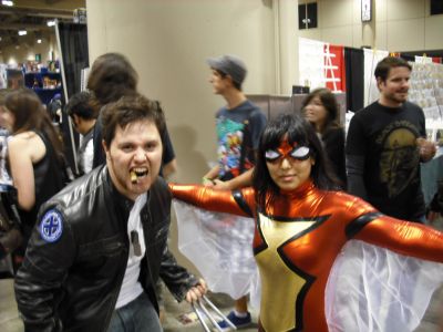Fan Expo - Wolverine and Spider-Woman
Here's a great Avengers duo.
Keywords: gathering12;fanexpo