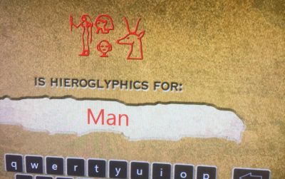 Niagara - Ripley's BoN - Man Hieroglyphics
Woman + 2 heads + antelope = man, apparently.
Keywords: gathering17
