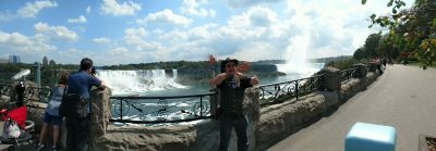 Niagara - the falls (Goeff doing a trick)
