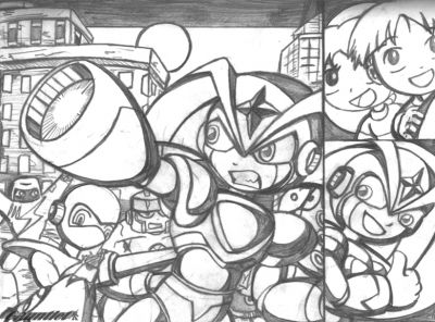 Megaman: The End: Bass
Keywords: MMGauntGal;Bass;Torch;Treble;Volt;Bit;Dyna;Wave;Yuuta;Akane
