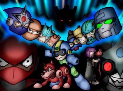 Redone MM3 box art
Featuring epilogue-based characters. FYI: The figure in the background is GALVATRON not Gamma.
Keywords: Shadow;Hard;Snake;Gemini;Needle;Top;Spark_mm;Magnet;Xellos;Galvatron;Torch;Bizarro;Mega_man;Rush