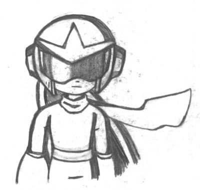 Protoman
Randomly drew it at a con as an opener for my sketchbook.

He's my favorite classic Megaman (main) character. 
Keywords: Proto