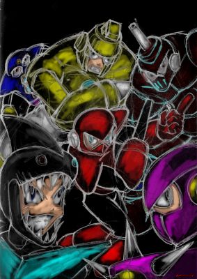 S6 scribbles
An old doodle I colored for the Sinister Six video.  I tried going for something different when coloring this.
Keywords: Shark;Blade;Bit;Torch;Oil;Wave