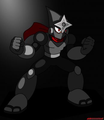 Future Mechs Shadowman
Part of the "Future Mechs" storyline, this is Shadow after the team disbanded.  I had a lot of trouble thinking of a pose for the robot I RP as and wound up with a pretty generic fighting pose I cleaned up in Photoshop after two failed tries.  
Keywords: Shadow