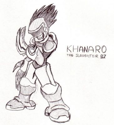 Khanaro the Slaughter
Look familiar? This is a much, much, MUCH more recent rendition of Khanaro the Slaughter, formerly known as Slicer Khan. He's not really all that different, aside from his snazzy new name...
