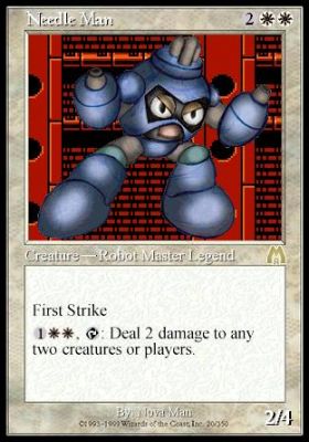 Jonathan Sylvester - NeedleMan
Magic Card - Sparkman by Magnetman (Jonathan Sylvester)
Keywords: Needle