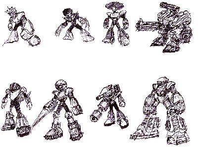 Evil Eight
Rough sketches of Lennon’s Evil Eight.
Keywords: Spin;Cleave;Omni;Golem;Artillery;War;Chimera;Claw