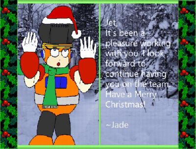 To Jet From Jade
Bright Babe. With animated Christmas Lightbulb!
Keywords: jet;jade;christmas;santa;Bright