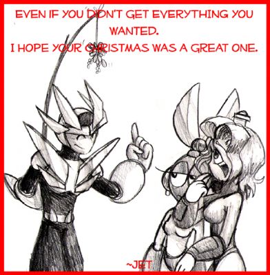 To Lennon From Jet
Geminiman is totally one to shamelessly hit on Spark Chan and Cut Chan at the same time.
Keywords: jet;lennon;christmas;santa;FanArtGal;Gemini;Cut;Spark_mm
