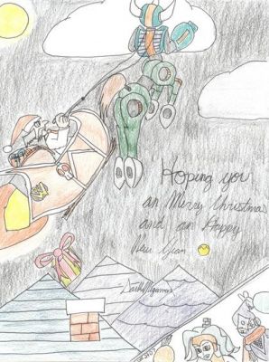 To Classi From DarkMegamanX part 2
You were probably expecting Dr.Light as Santa. But what would Dr.Light be doing riding a rocket sleigh pulled by Centaurman? That would be just plain silly.
Keywords: classi;darkmegax;christmas;santa;FanArtGal