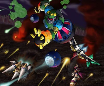 Second Prize: To Naop From Raijin
For Naop's stunning interactive Flash Card to Spark Mandrill, this intense War scene featuring Astroman and the Tech Tyrants.
Keywords: naop;christmas;santa;second;RajSnakeGall;Astro;Tengu