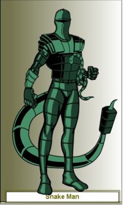 [018] - Hero Machine - Snake Man
Made from a Superhero Generator program called Hero Machine. Obviously not 100% accurate.
Keywords: Snake