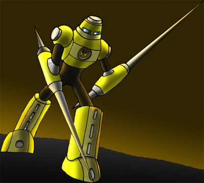 Bitman.exe
The yellow assassin of electricity of the Getsumen Corps. Concept by Midoriman.
Keywords: AXE;Bit