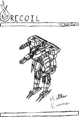 Matt Hatter - Recoil
A detailed drawing of a random robot he just made up one day.
Keywords: AXE