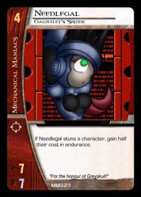 Cards based off the VS System popular with many companies like DC and Marvel. They use clip art by Capcom official artists and members of the team.
Keywords: Needle