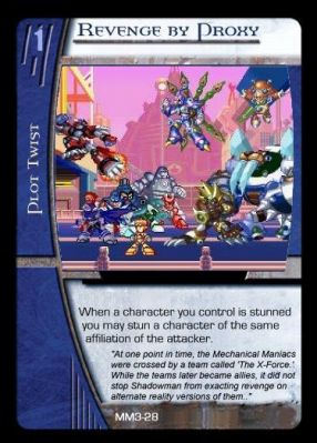 Cards based off the VS System popular with many companies like DC and Marvel. They use clip art by Capcom official artists and members of the team.
Keywords: Top;Magnet;Hard;Gemini;Shadow;Snake;Spark_mm;Needle;Magma_Dragoon;Split_Mushroom;Frost_Walrus;Cyber_Peacock