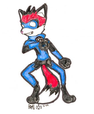 Blue Lantern - Pyrodafox (coloured)
Finished, and colored with Crayola pencil crayons.

