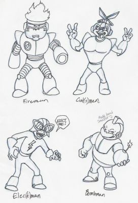 Quickman - Captain N S601
Megaman 1 robots Cap N style - by Quickman.
Keywords: Fire;Cut;Elec;Bomb;CutChanGal