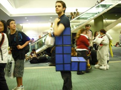 Day 2: 15- Tetris?
I wouldn't think you could screw up a Tetris block costume much, but here we are.
