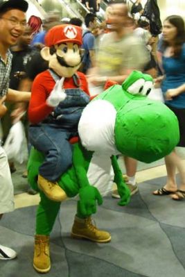Day 2: 17- Mario riding Yoshi
Best masterful use of papier-mâché and fake appendages I'd seen all weekend.
