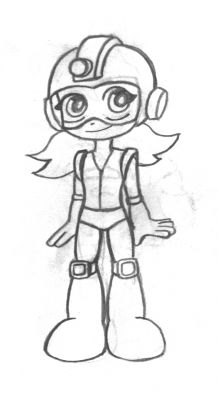 Mega Girl Sketch
Somehow much cuter than Megaman from Cap N... 
Keywords: Mega_Girl