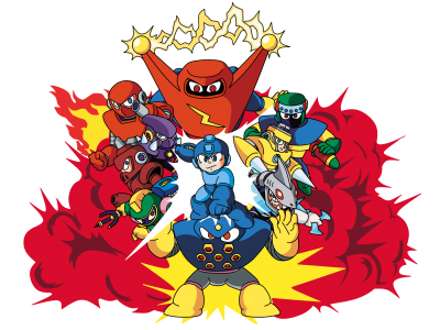hansungkee - Megaman DOS (Custon Cover,MM 1~2 Style)
Art of the TRUE Megaman 1 and Megaman 3 Robot Masters done in the style of the early Japanese box art.
Keywords: Mega_man;Volt;Sonic;Dyna;Torch;Oil;Wave;Shark;Bit;Blade