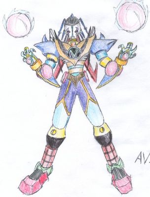 AVI
Avi5. - I started drawing this right before VI shut down. I planned to make AVI a main villain in the series. As you may tell from the design, he's an amalgamation of the VI members.
