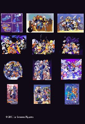 Pg 14: Gallery
Gemini Blue here! For all you Megaman-enthusiasts I have prepared a Megaman-themed calendar! It can actually be used too! Just save it on yer disk and print. Easy!
